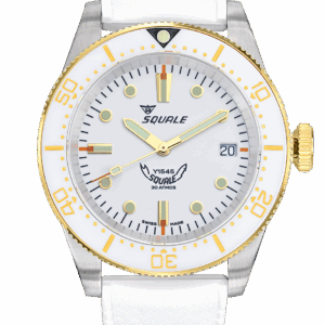 Squale 1545 White Rubber
