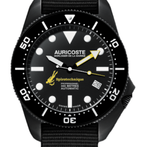 Spirotechnique black cadran index