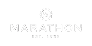 Marathon full logo blanc png